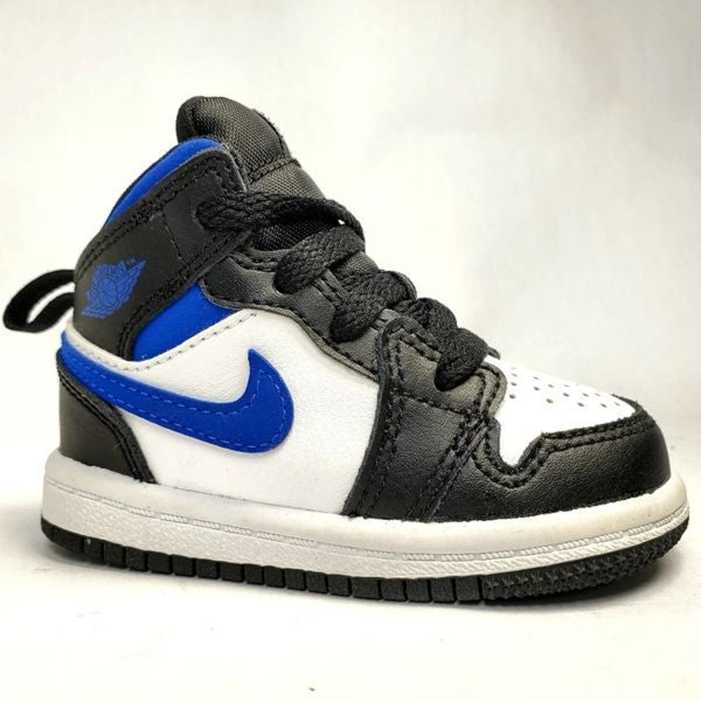 Nike Air Jordan 1 Mid Royal Racer Blue” 640735-140 Toddler Boy Shoe Size 4C